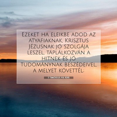 1 Timóteus 4:6 KAR Bibliai verskép
