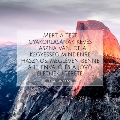 1 Timóteus 4:8 KAR Bibliai verskép