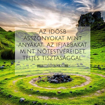 1 Timóteus 5:2 Bibliai vers magyarázata
