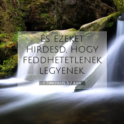 1 Timóteus 5:7 KAR Bibliai verskép