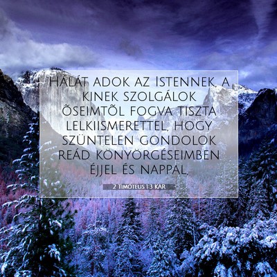 2 Timóteus 1:3 Bibliai vers magyarázata