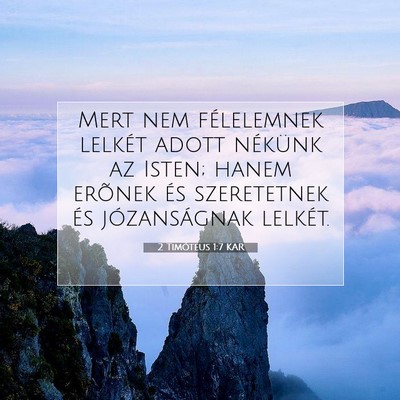 2 Timóteus 1:7 Bibliai vers magyarázata
