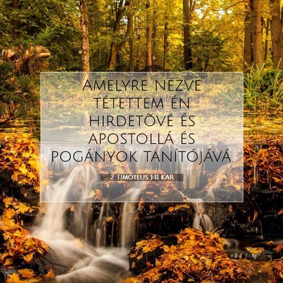 2 Timóteus 1:11 Bibliai vers magyarázata