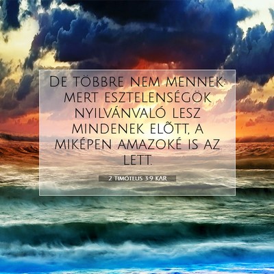 2 Timóteus 3:9 Bibliai vers magyarázata