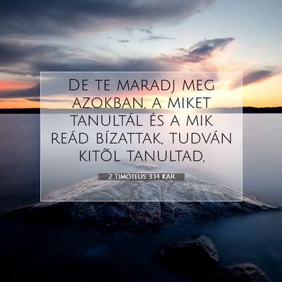 2 Timóteus 3:14 Bibliai vers magyarázata