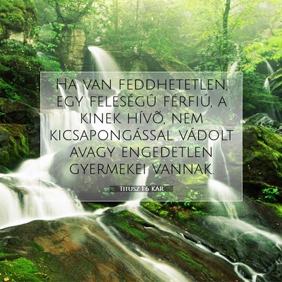 Titusz 1:6 Bibliai vers magyarázata