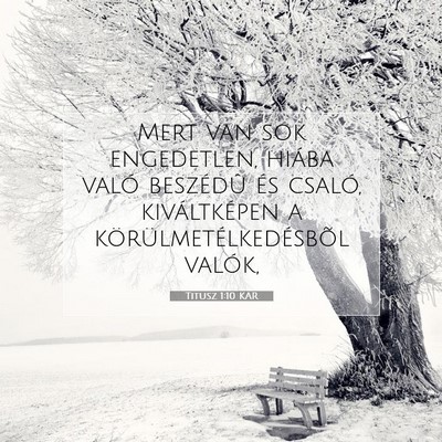 Titusz 1:10 Bibliai vers magyarázata