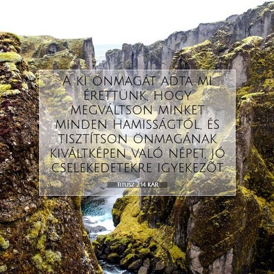 Titusz 2:14 KAR Bibliai verskép