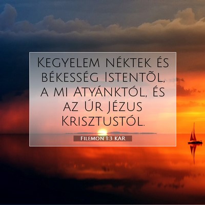 Filemon 1:3 Bibliai vers magyarázata