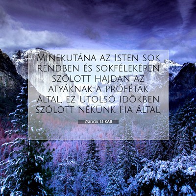Zsidók 1:1 Bibliai vers magyarázata