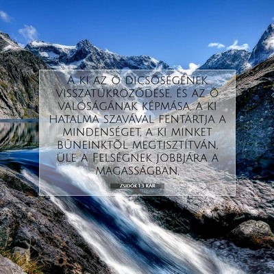 Zsidók 1:3 Bibliai vers magyarázata