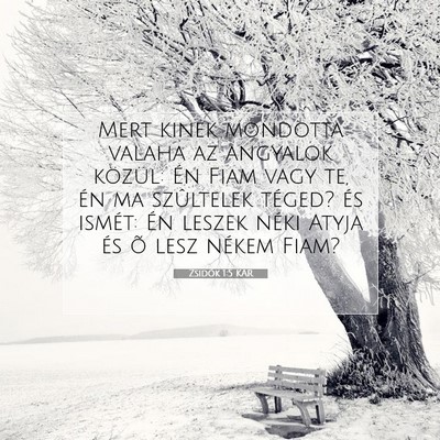 Zsidók 1:5 Bibliai vers magyarázata