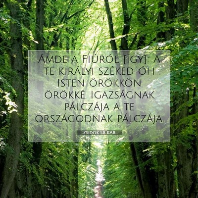 Zsidók 1:8 Bibliai vers magyarázata