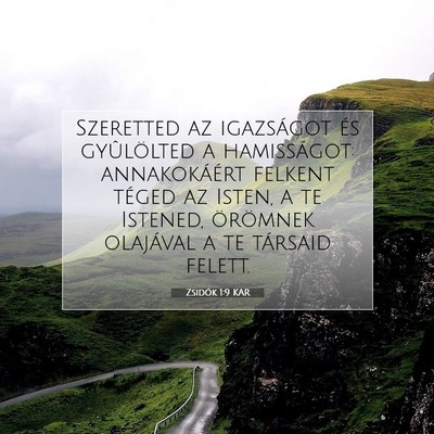 Zsidók 1:9 Bibliai vers magyarázata