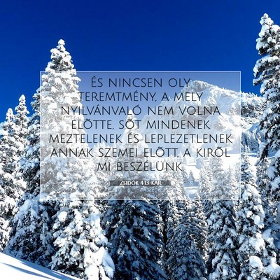 Zsidók 4:13 KAR Bibliai verskép