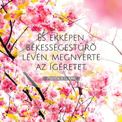 Zsidók 6:15 KAR Bibliai verskép