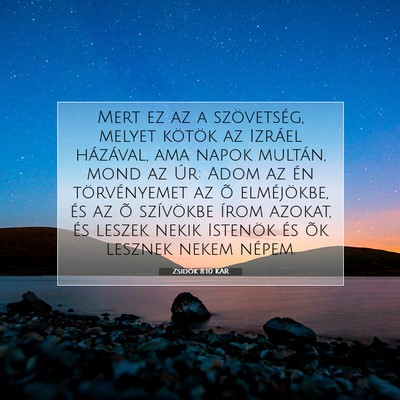 Zsidók 8:10 KAR Bibliai verskép