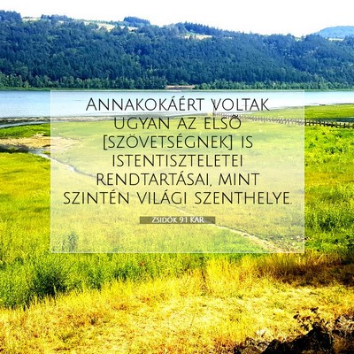 Zsidók 9:1 KAR Bibliai verskép