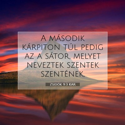 Zsidók 9:3 KAR Bibliai verskép