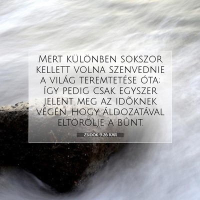 Zsidók 9:26 KAR Bibliai verskép