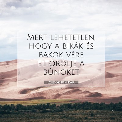 Zsidók 10:4 KAR Bibliai verskép