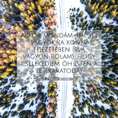 Zsidók 10:7 KAR Bibliai verskép