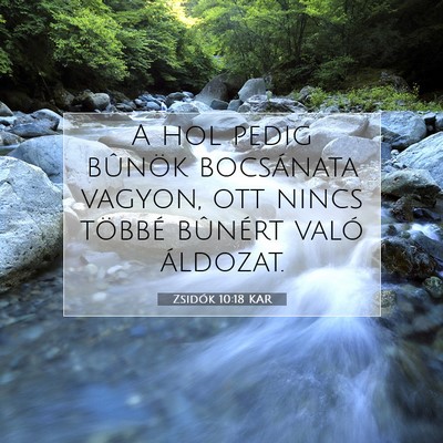 Zsidók 10:18 KAR Bibliai verskép