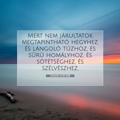 Zsidók 12:18 KAR Bibliai verskép