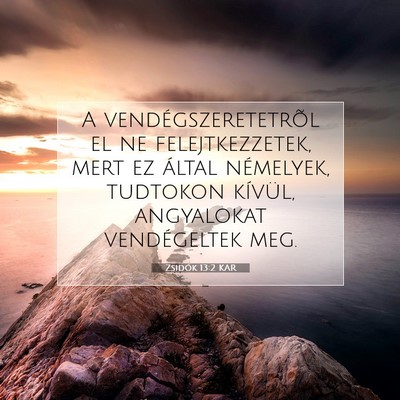 Zsidók 13:2 KAR Bibliai verskép