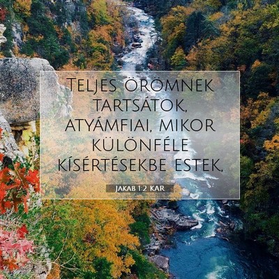 Jakab 1:2 Bibliai vers magyarázata