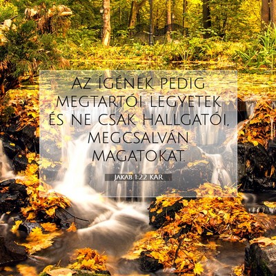 Jakab 1:22 Bibliai vers magyarázata