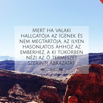 Jakab 1:23 Bibliai vers magyarázata