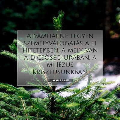 Jakab 2:1 Bibliai vers magyarázata