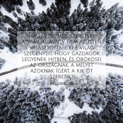 Jakab 2:5 Bibliai vers magyarázata