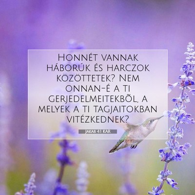 Jakab 4:1 Bibliai vers magyarázata