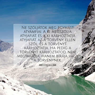 Jakab 4:11 KAR Bibliai verskép