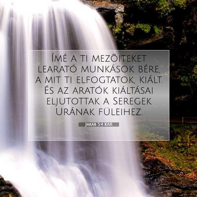 Jakab 5:4 Bibliai vers magyarázata