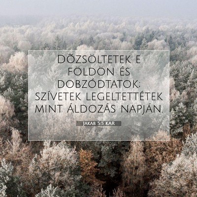 Jakab 5:5 Bibliai vers magyarázata