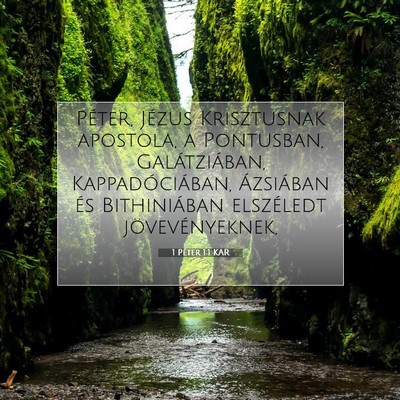 1 Péter 1:1 Bibliai vers magyarázata