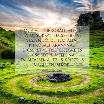 1 Péter 1:7 Bibliai vers magyarázata