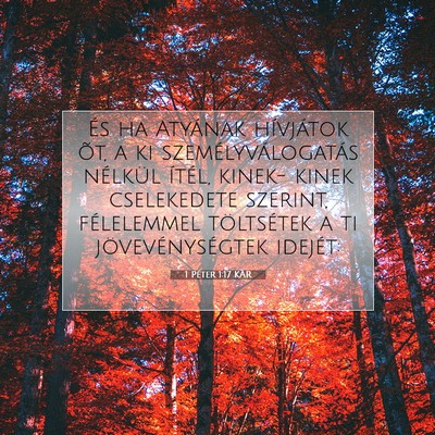 1 Péter 1:17 Bibliai vers magyarázata