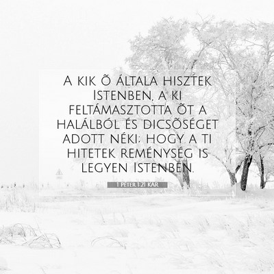 1 Péter 1:21 Bibliai vers magyarázata