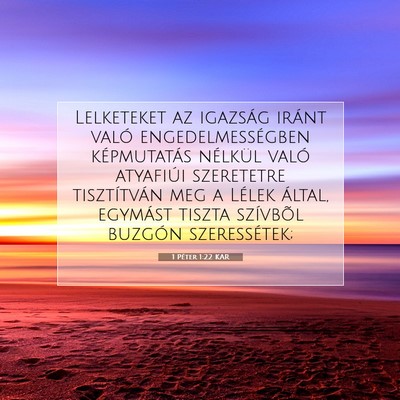 1 Péter 1:22 Bibliai vers magyarázata