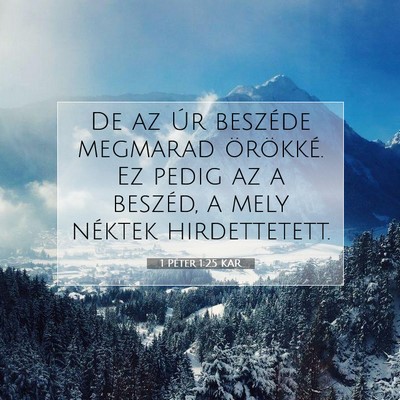 1 Péter 1:25 Bibliai vers magyarázata