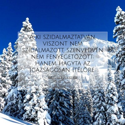 1 Péter 2:23 Bibliai vers magyarázata