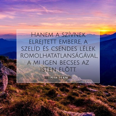 1 Péter 3:4 KAR Bibliai verskép