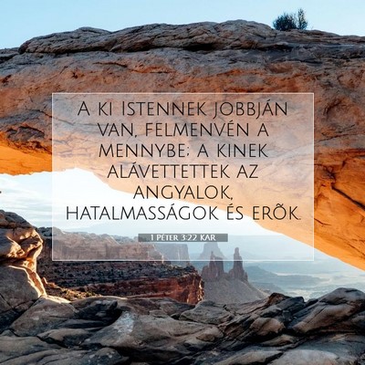 1 Péter 3:22 Bibliai vers magyarázata