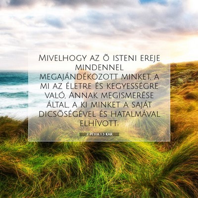 2 Péter 1:3 Bibliai vers magyarázata