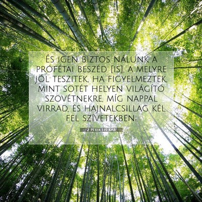 2 Péter 1:19 Bibliai vers magyarázata