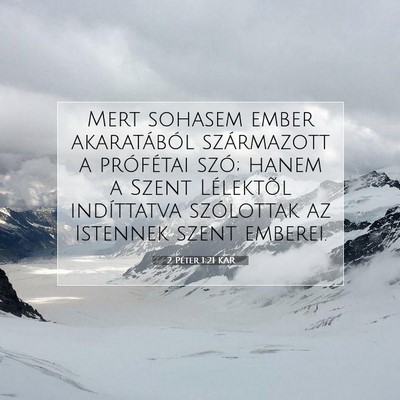 2 Péter 1:21 Bibliai vers magyarázata